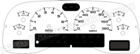 01-04 Dakota Sport Style Gauge Face