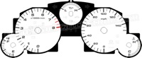 2009-2011 Mazda Miata White Gauge Face