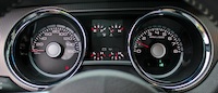 2010-2012 Mustang GT Custom 500 Style Gauge Face