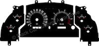 94-98 Ford Mustang GT Retro Style Gauge Face